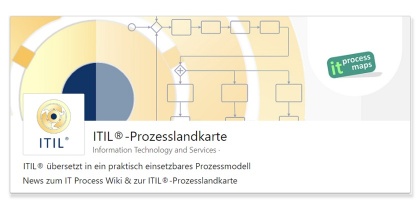 LinkedIn Showcase-Seite: ITIL-Prozesslandkarte (Startseite)